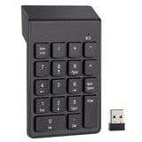 Wireless Number Pad, 18 Key Numeric Keypad with 2.4G Mini USB Receiver