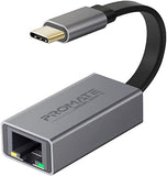 PROMATE USB-C TO LAN GIGABYTE CABLE 20CM GIGALINK- C