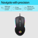 HP M160 USB Wired Gaming Optical Mouse