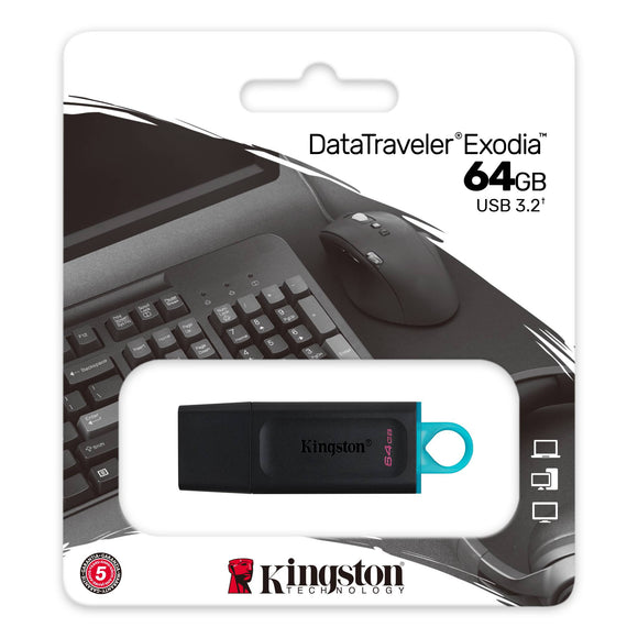 Kingston 64GB Exodia USB 3.2 Flash Drive