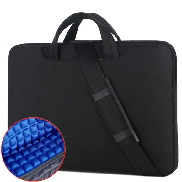 Laptop Bag 14 inch - Shock Resistant (With Shoulder Strap) - Black