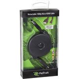 ReTrak Retractable High-Speed Micro-HDMI to HDMI Cable (5')