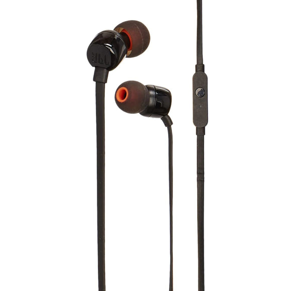JBL T110 In-Ear Headphones, Black