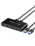 UGREEN 4-PORT USB 3.0 SWITCH BOX BLACK - 30768