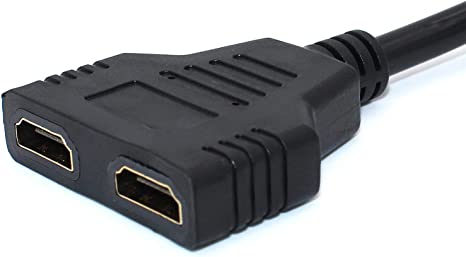HAYSENSER HDMI MALE TO 2X FEMALE HDMI SPLITTER CABLE 30CM