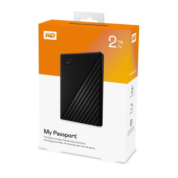 WD 2TB Portable External Hard Drive - Black