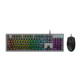 HP KM300F Wired Gaming Keyboard & Mouse Combo, Membrane Backlit,26 Keys Anti-Ghosting, 3 LED Indicators & 3D 6K USB Mouse with 6400DPI,Six-Speed Cyclic Resolution Switching