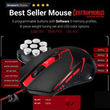 Redragon S101 Wired RGB Backlit Gaming Keyboard and Mouse, Gaming Mouse Pad, Gaming Headset Combo All in 1 PC Gamer Bundle for Windows PC – (Black)