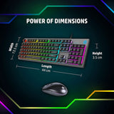 HP KM300F Wired USB RGB Gaming Keyboard and Mouse
