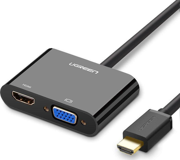 UGREEN HDMI TO VGA + HDMI  CONVERTER- 40744