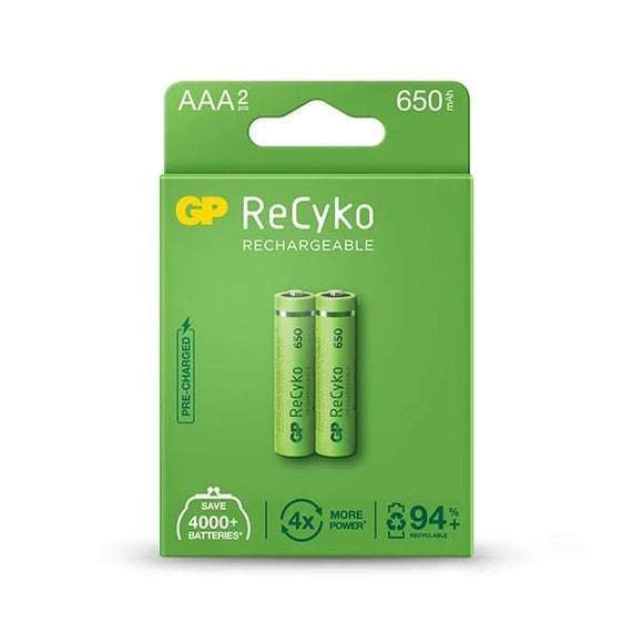 GP Recyko+ AAA 650mAh Rechargeable Battery