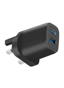 PROMATE Dual Port Fast Cahrger (USB-C & USB-A)