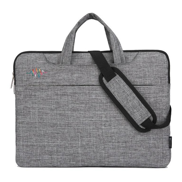 Qinnxer Laptop Bag 14 inch (With Shoulder Strap)  Grey