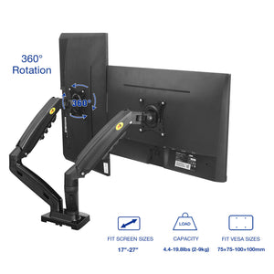 NB Model-F160 Dual Screen Desktop Mount