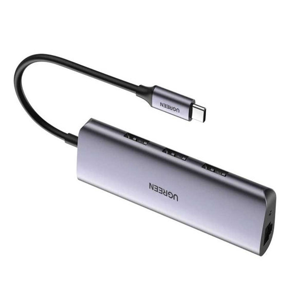 UGREEN USB-C TO 3 X USD 3.0 , RJ45,  MICRO USB MULTIFUNCTION ADAPTER -  60718